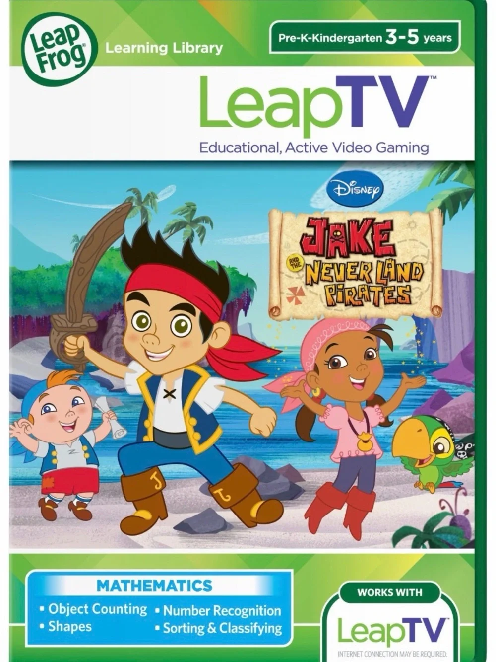 LeapFrog LeapTV Jake and the Never Land Pirates Educational Game - Green